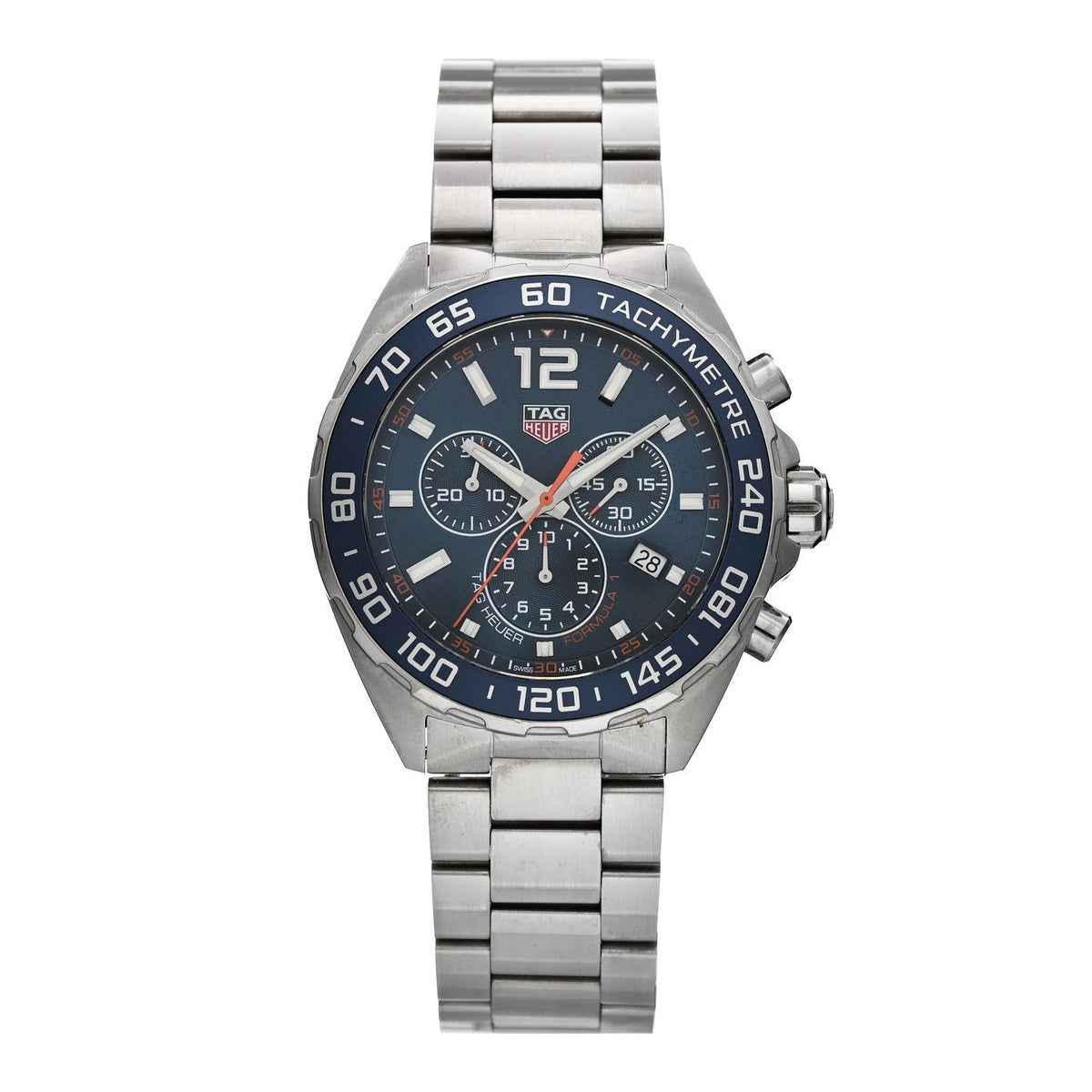 Stainless Steel 43mm Formula 1 Chronograph Quartz Watch Blue CAZ1014