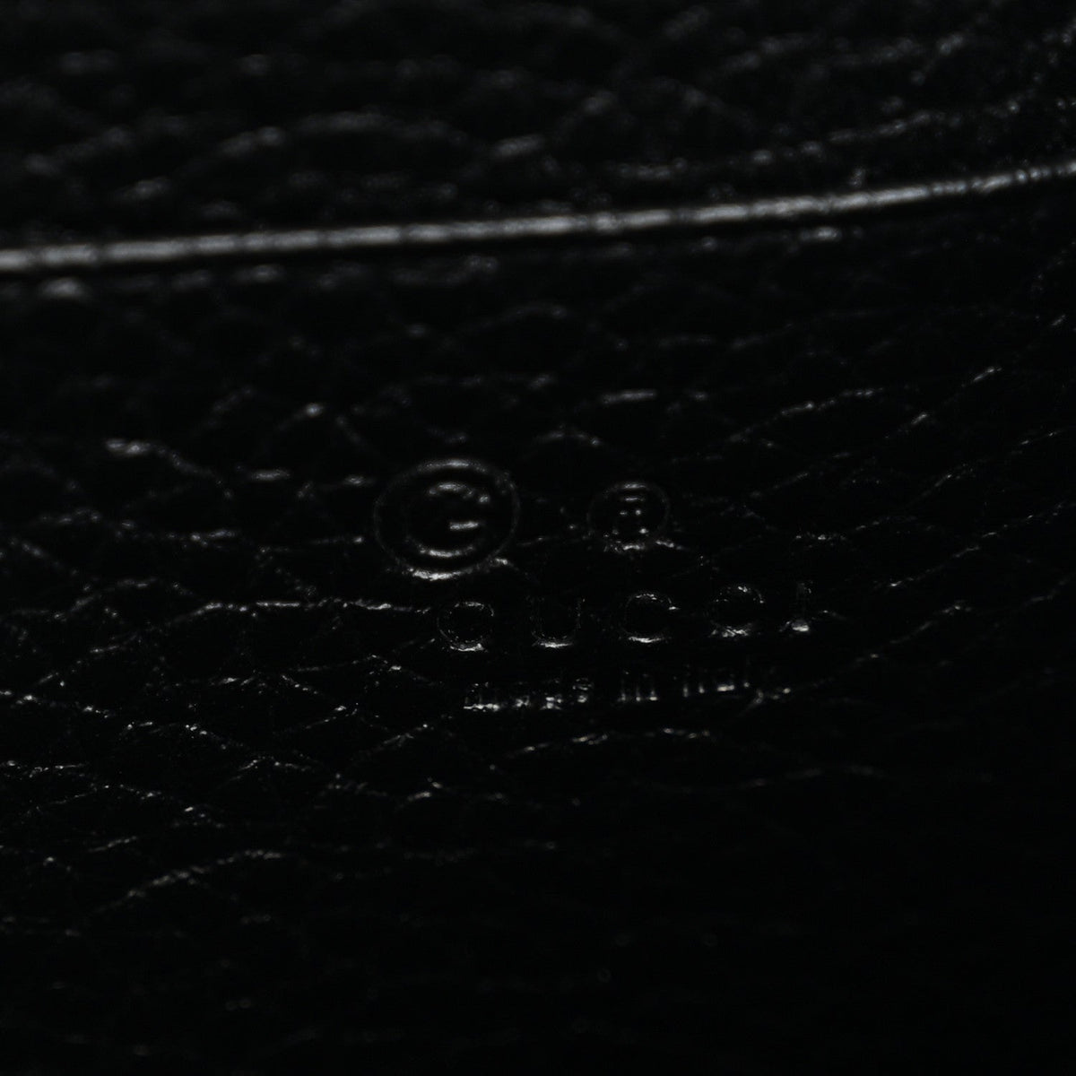 Calfskin GG Marmont Chain Wallet Black