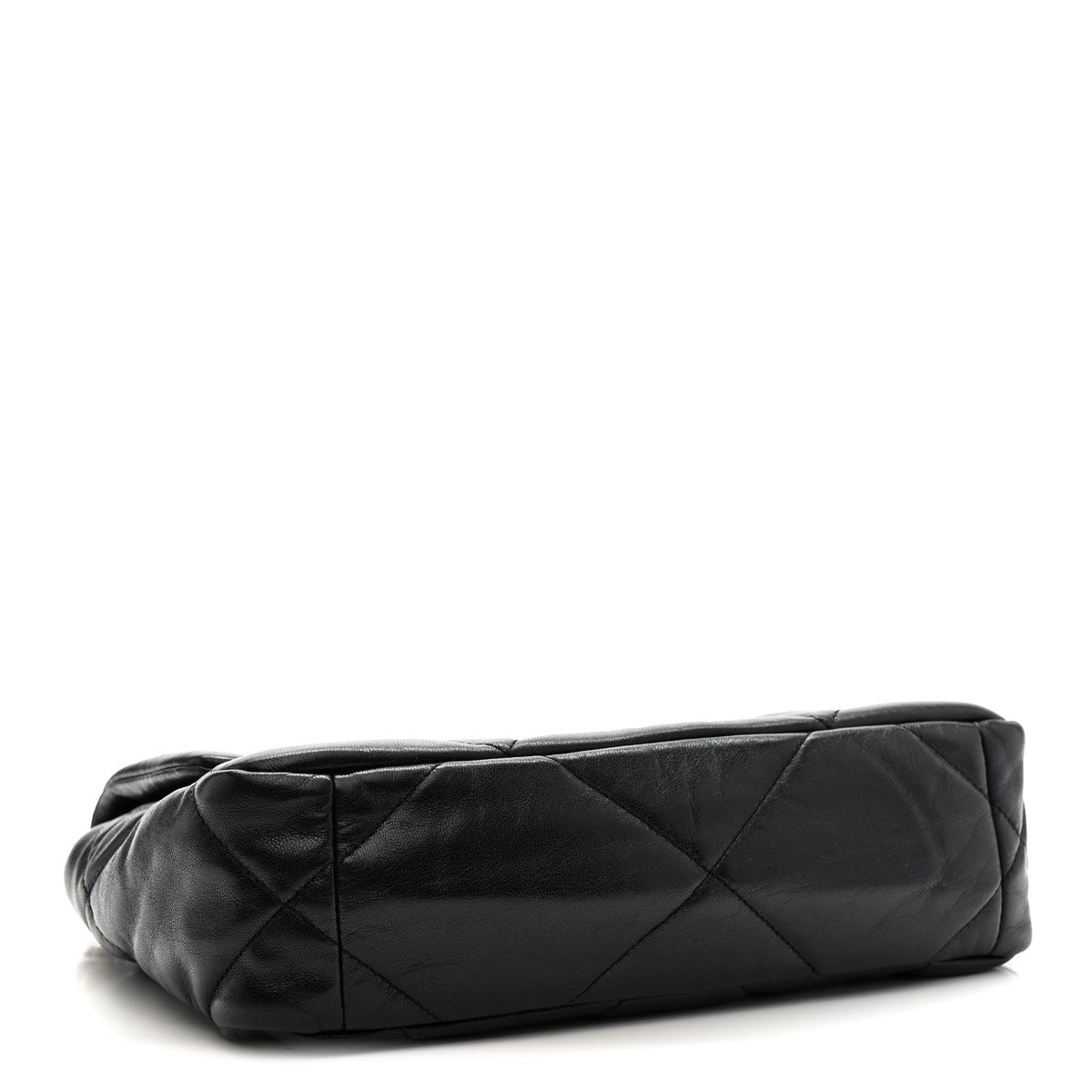 Goatskin Quilted Medium Chanel 19 Flap Black