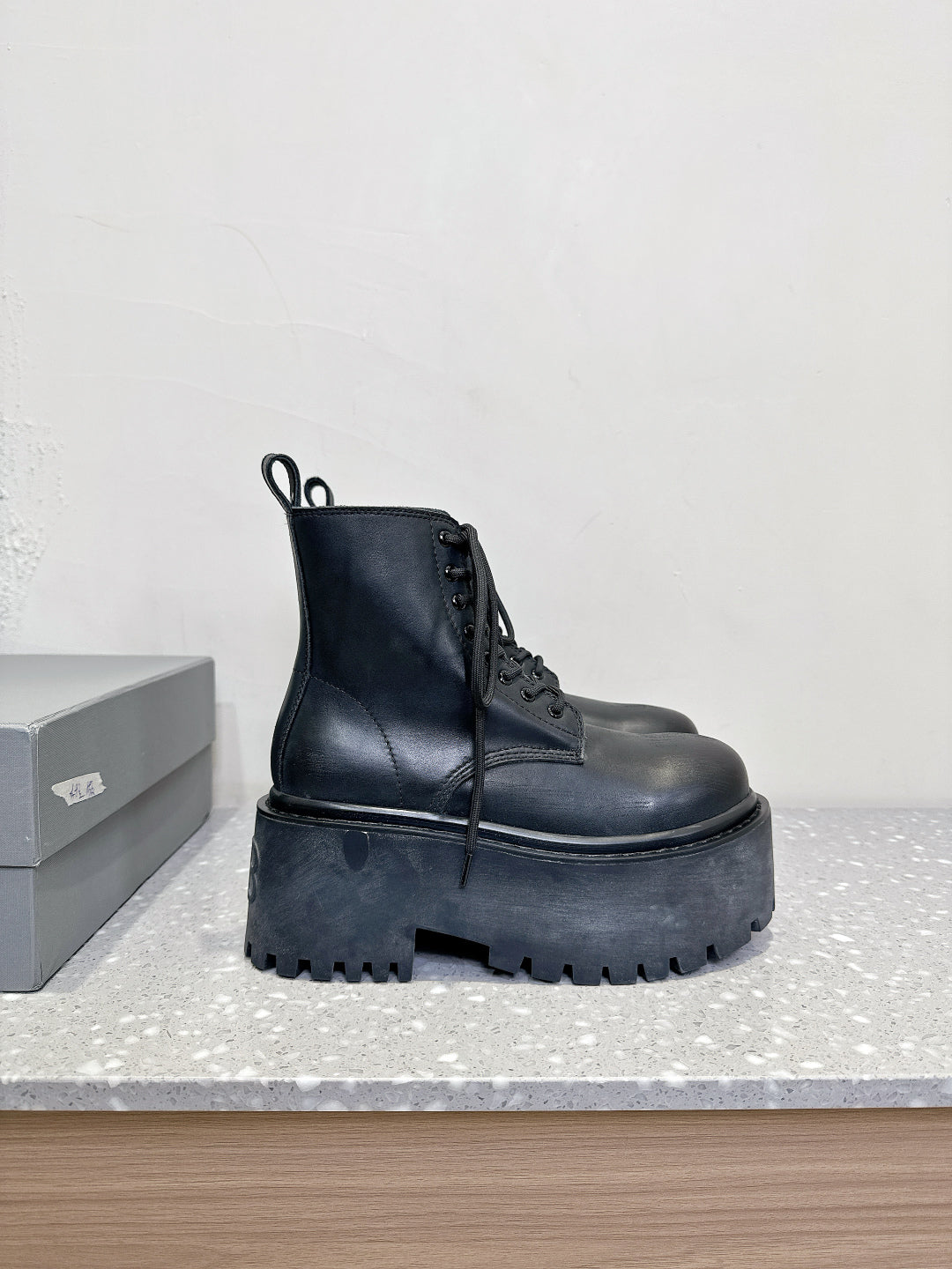Balenciaga Platform Lace-Up Martin Boots – 25SS