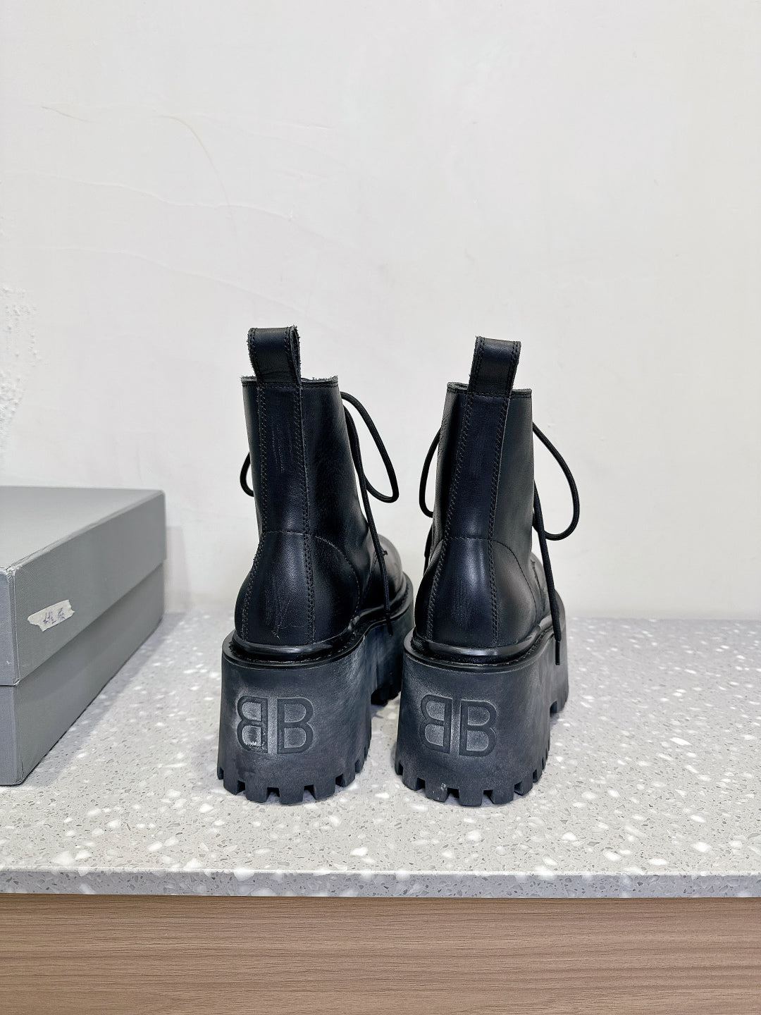 Balenciaga Platform Lace-Up Martin Boots – 25SS