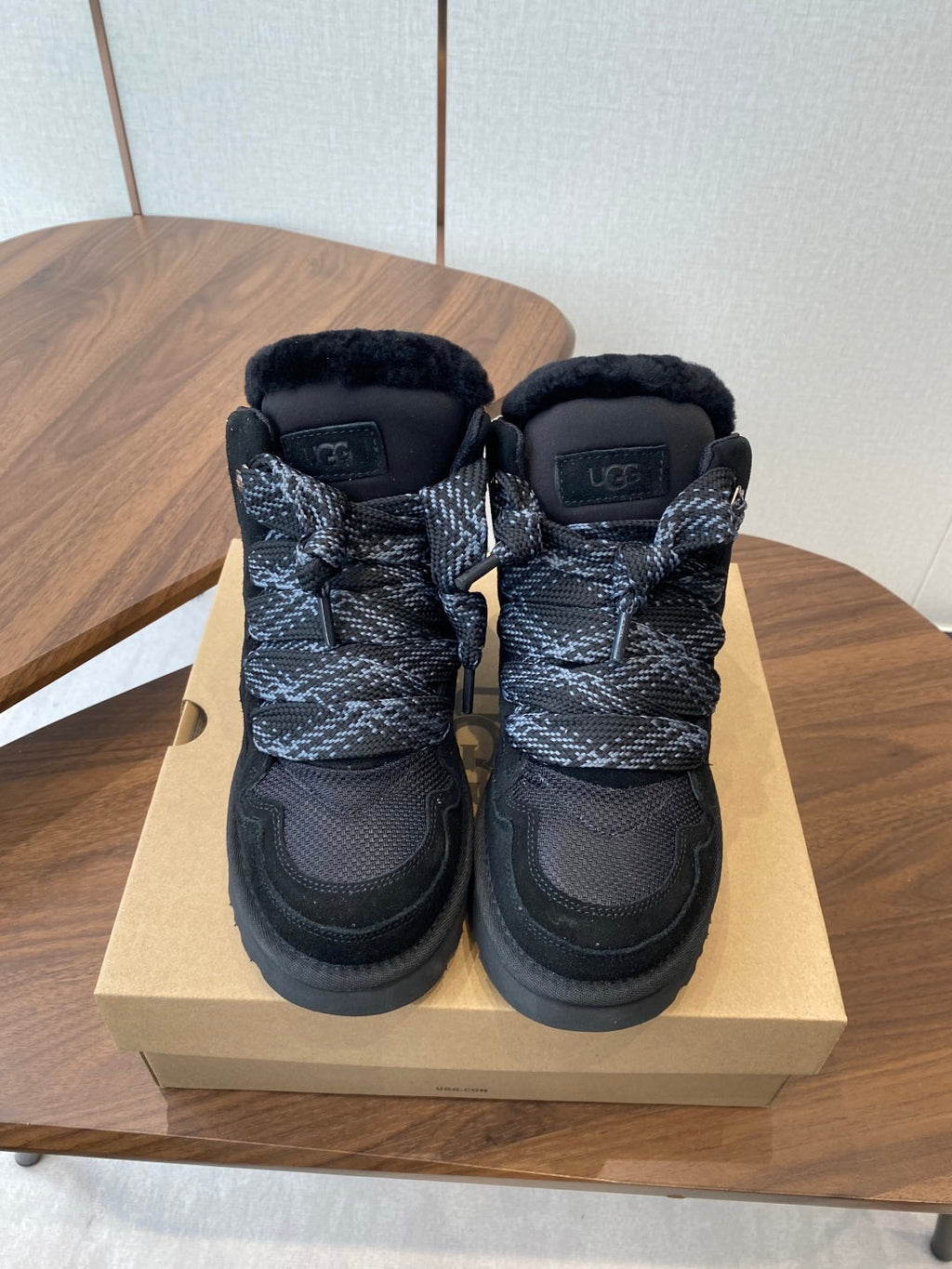 UGG Knitted Shearling Snow Boots