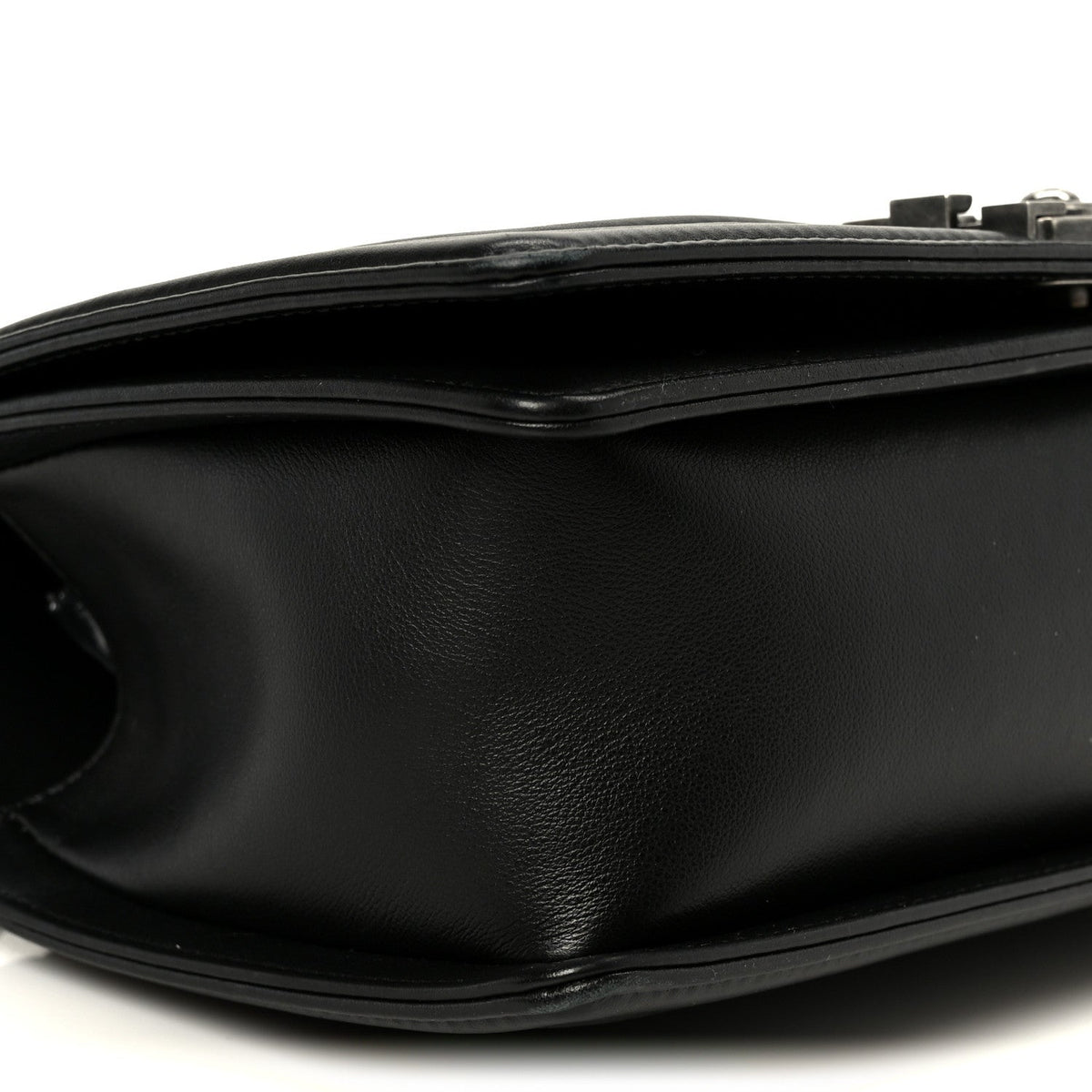 Calfskin Quilted Medium Boy Flap Black