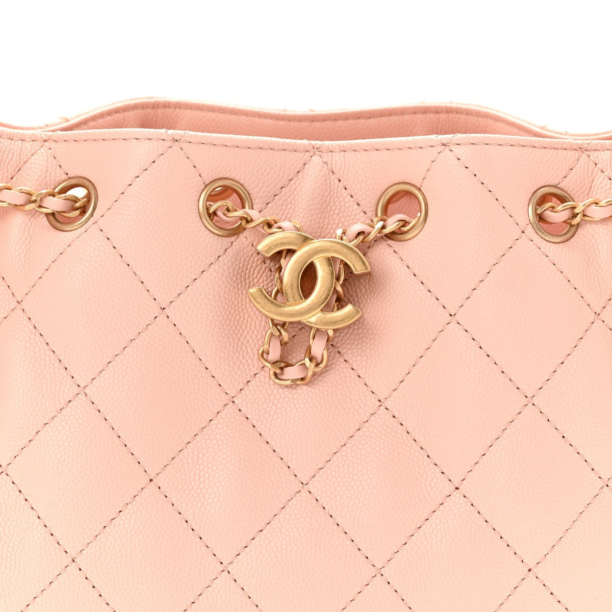 Caviar Quilted Mini Chanel 25 Handbag Light Pink