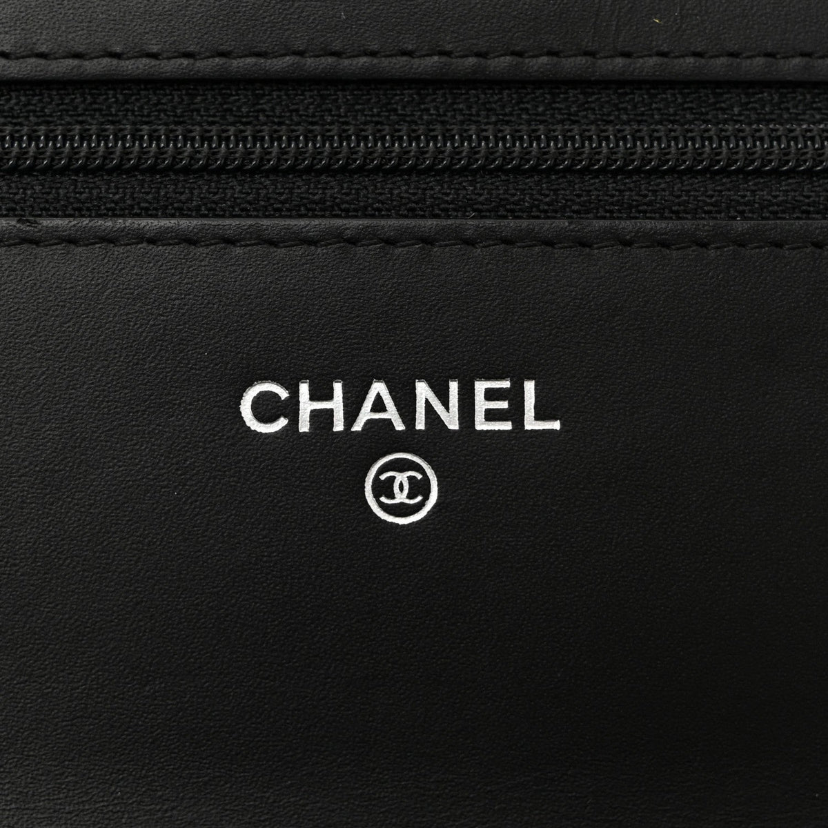 Patent Calfskin Quilted Reissue Wallet On Chain WOC So Black