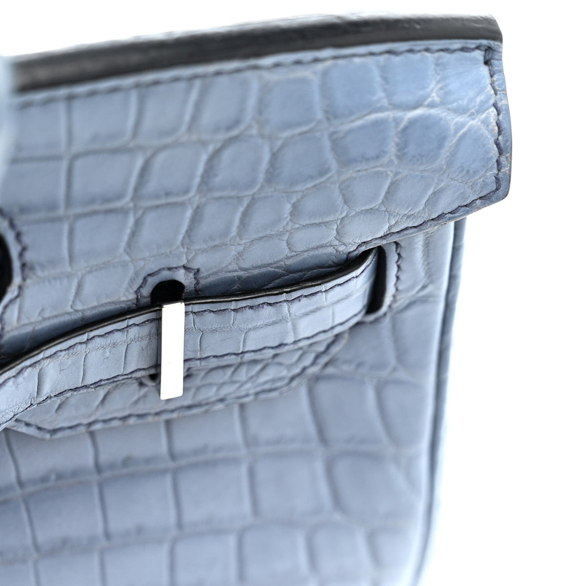 Matte Porosus Crocodile Birkin 30 Bleu Brighton