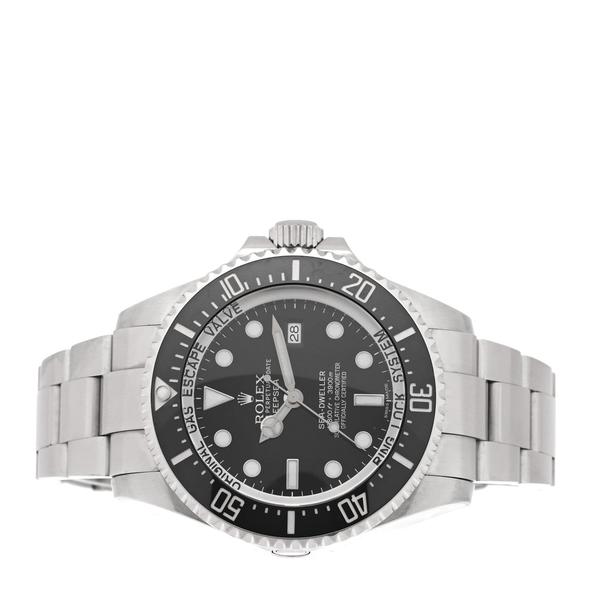 Stainless Steel 44mm Oyster Perpetual Date Sea-Dweller Deepsea Watch Black 116660