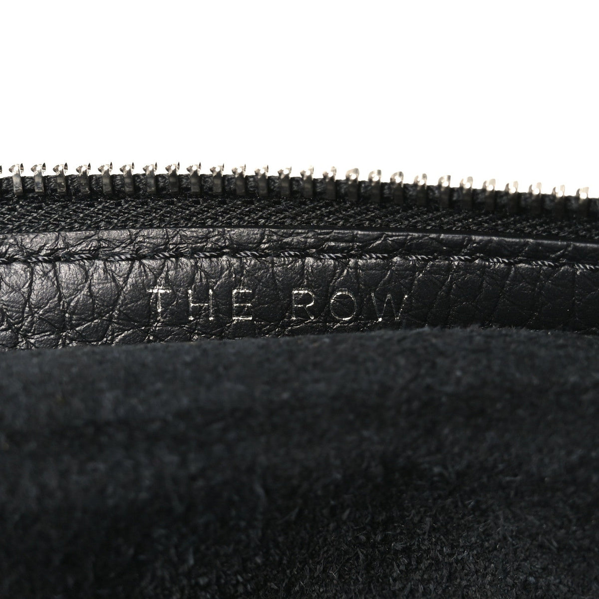 Grained Calfskin Large Slouchy Banana Bag Black