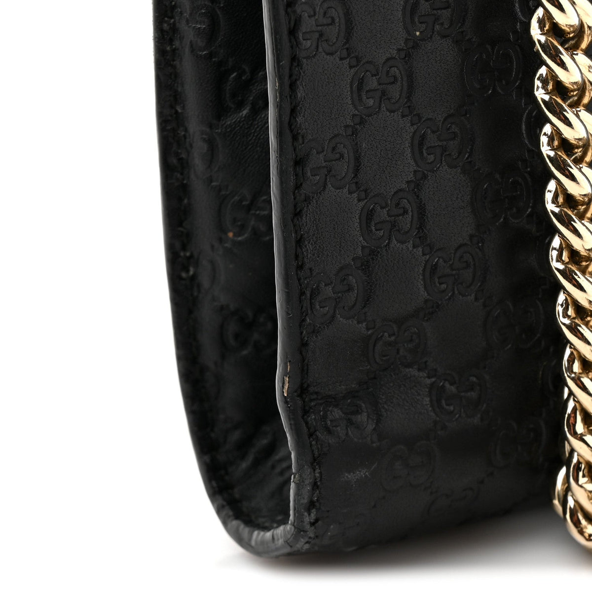 Microguccissima Mini Emily Chain Shoulder Bag Black