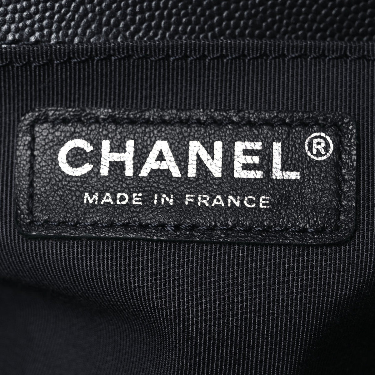 Metallic Caviar Quilted Medium Boy Flap Navy