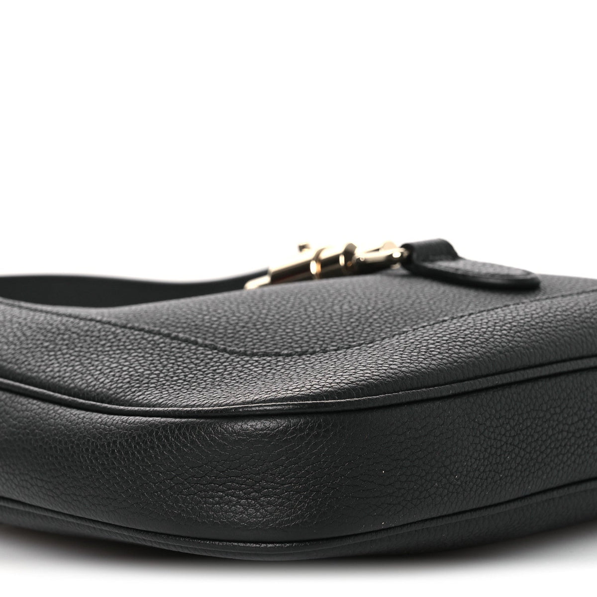 Grained Calfskin Web Medium Jackie 1961 Hobo Black