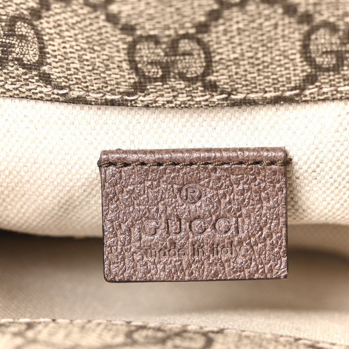GG Supreme Monogram Web Small Neo Vintage Double Flap Messenger Bag Beige New Acero