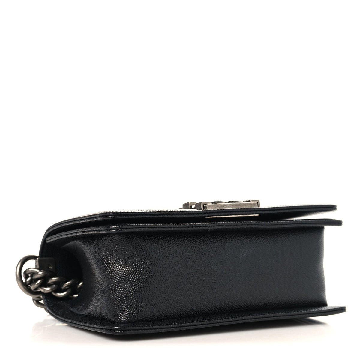 Caviar Quilted Small Boy Flap Black