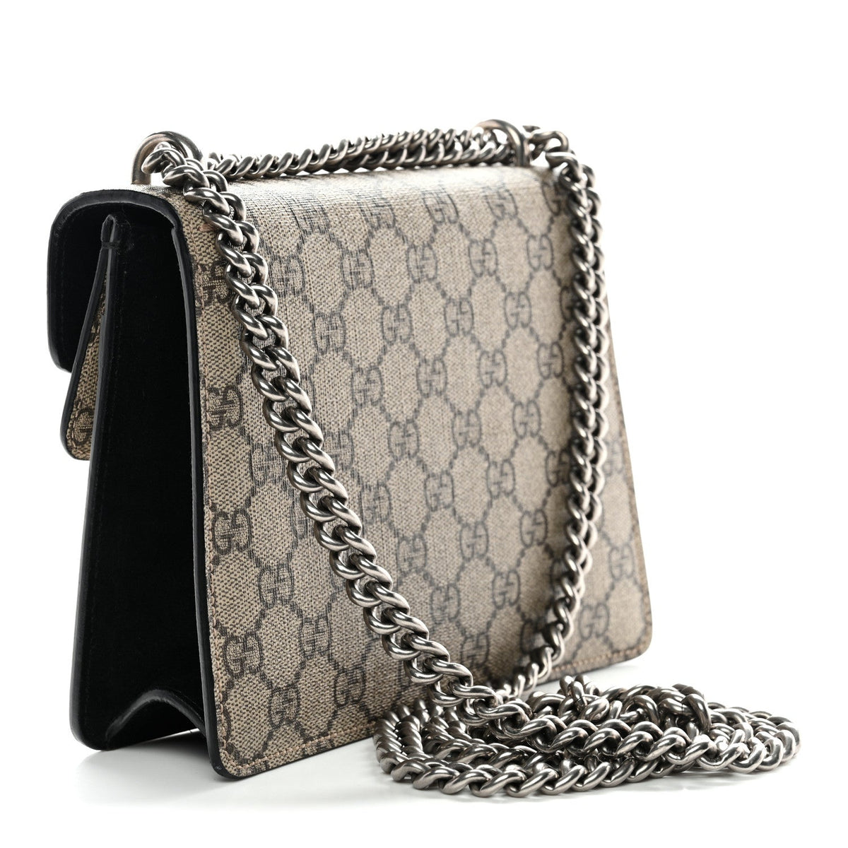 GG Supreme Monogram Mini Dionysus Shoulder Bag Black