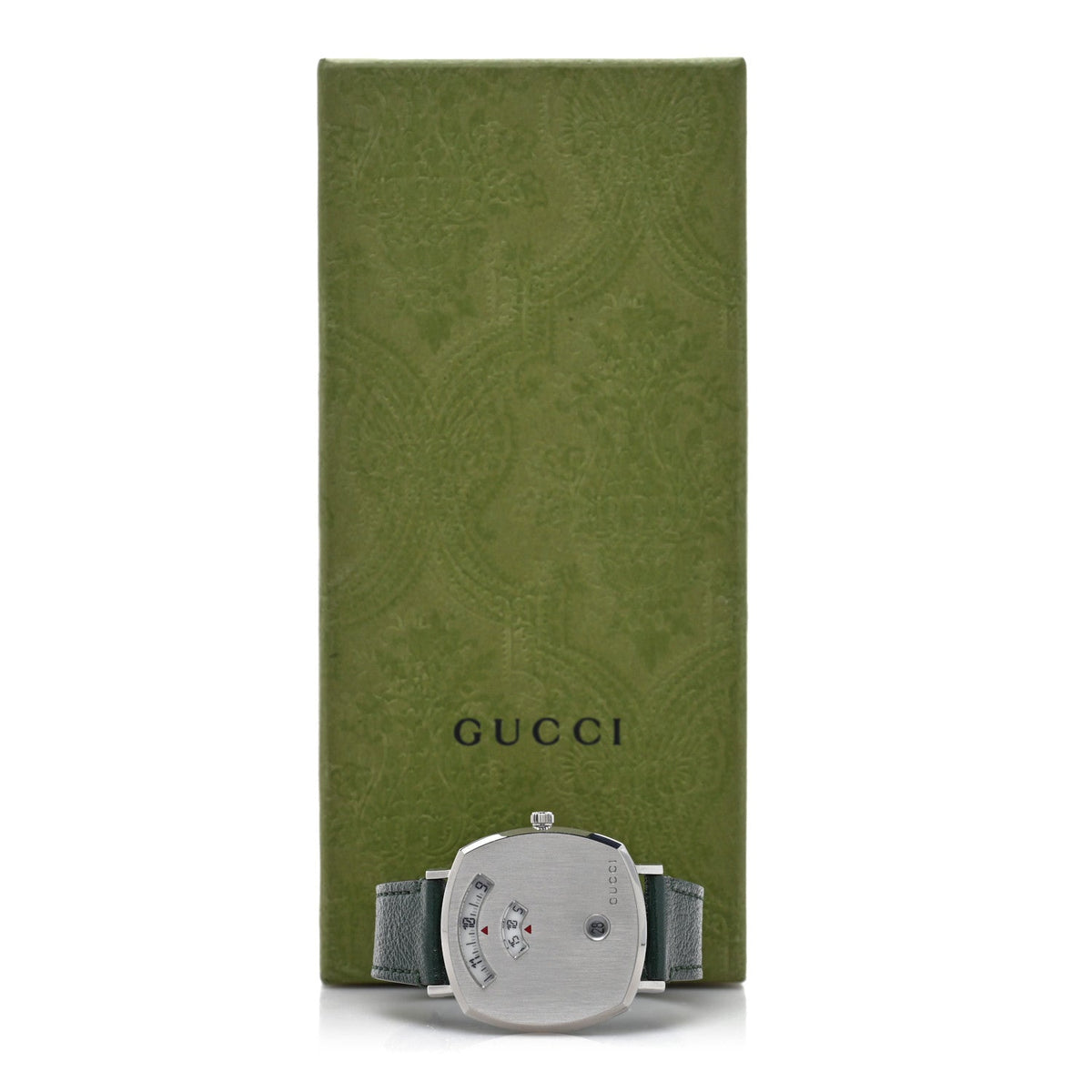 Stainless Steel Calfskin 35mm Grip Quartz Watch Green