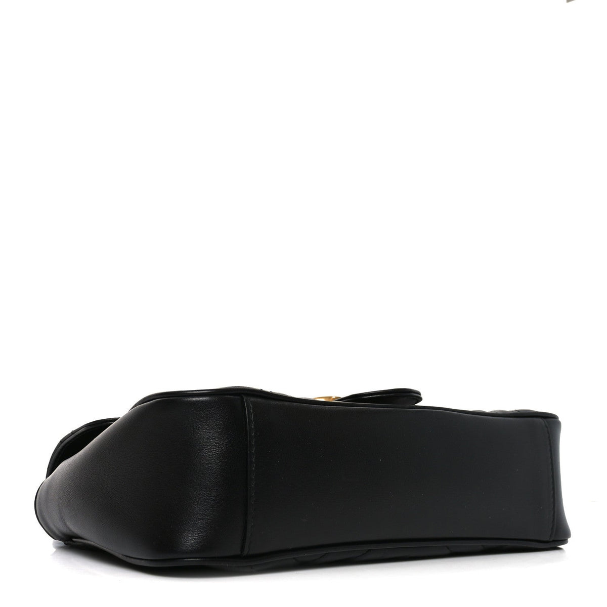 Calfskin Matelasse Small GG Marmont Shoulder Bag Black