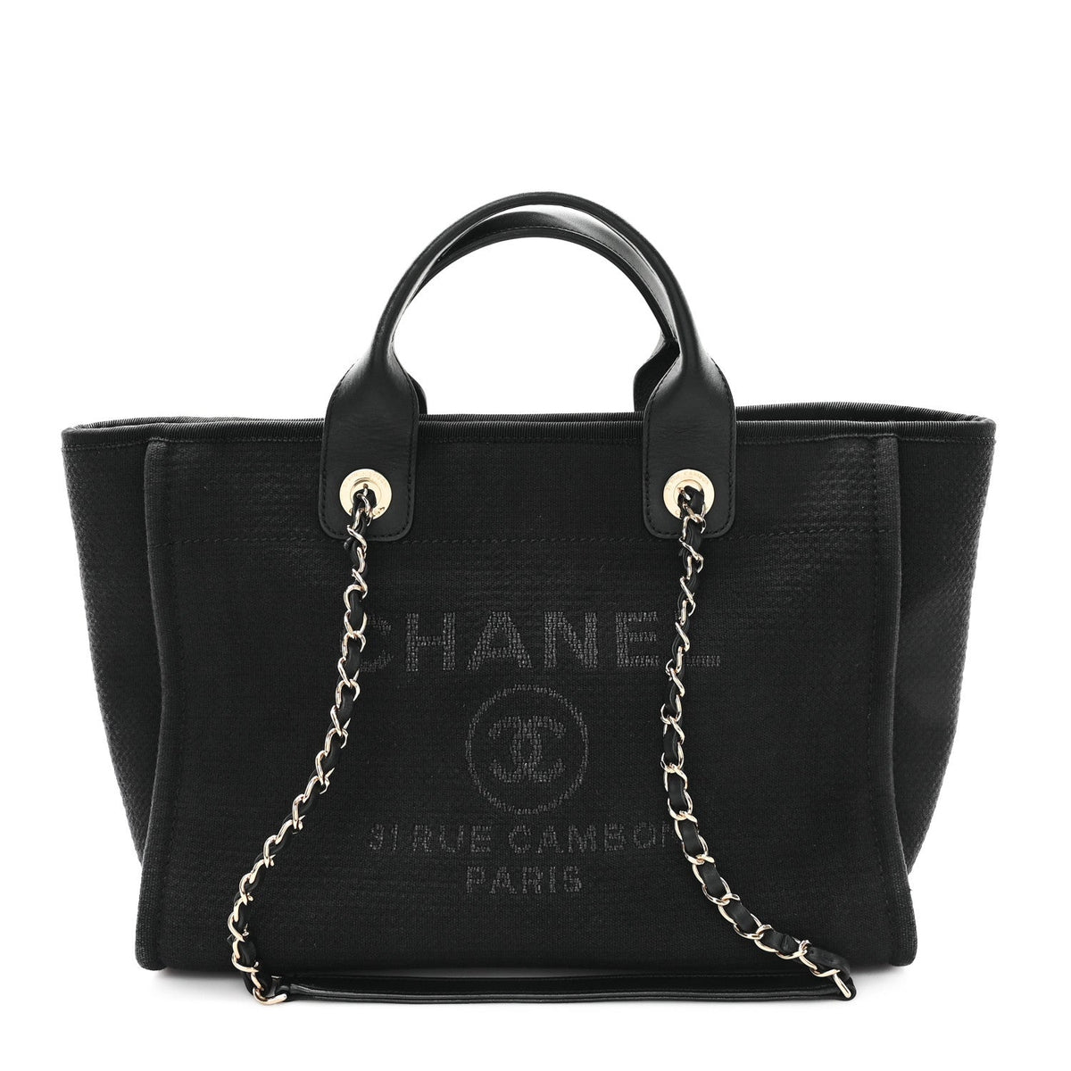 Mixed Fibers Small Deauville Tote Black