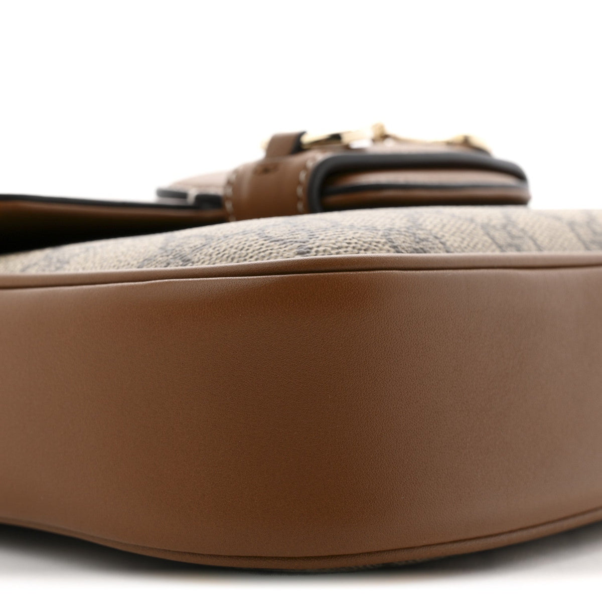GG Supreme Monogram Duomo Lux Horsebit 1955 Soft Small Shoulder Bag Beige Ebony Sundial