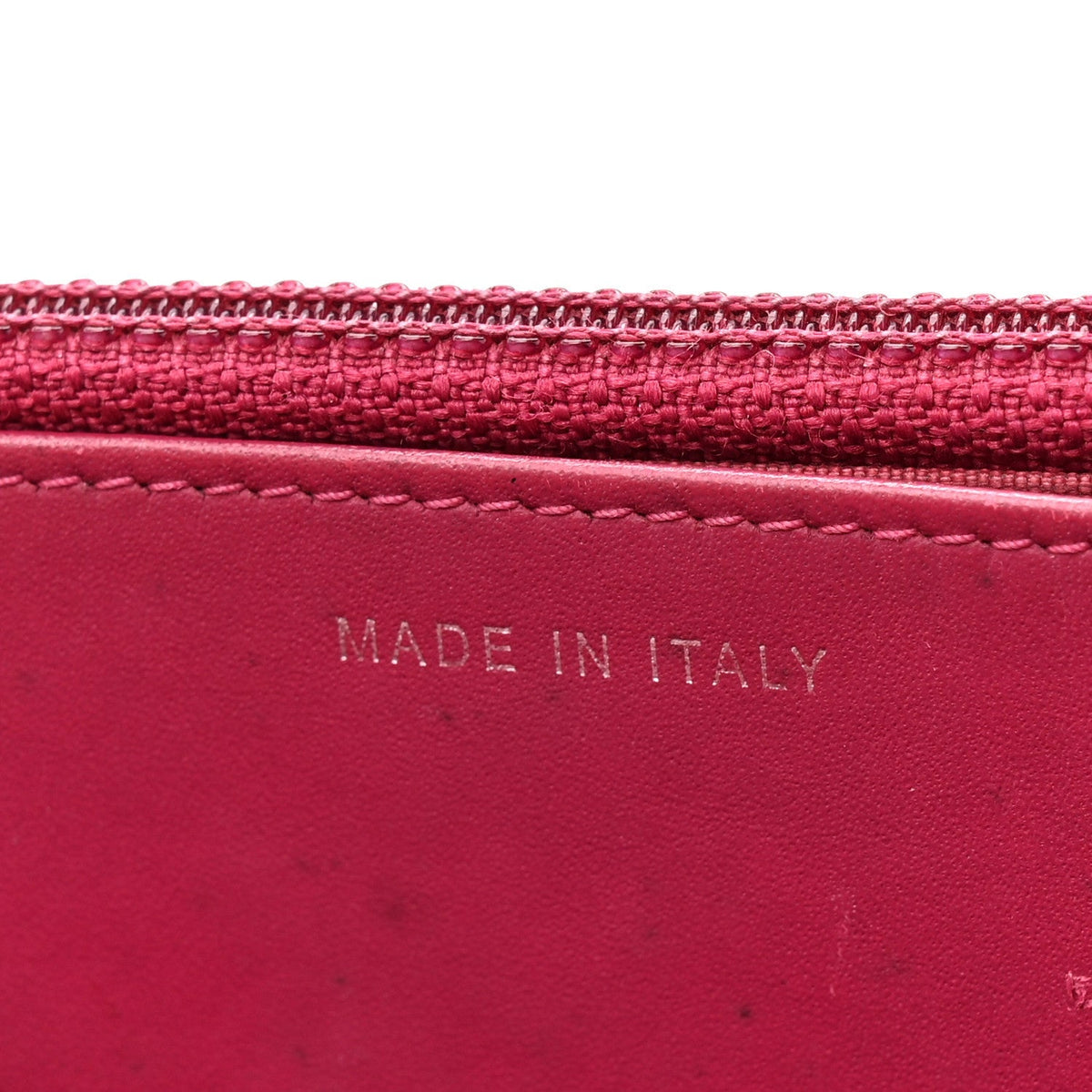 Patent Quilted Brilliant Wallet On Chain WOC Coral