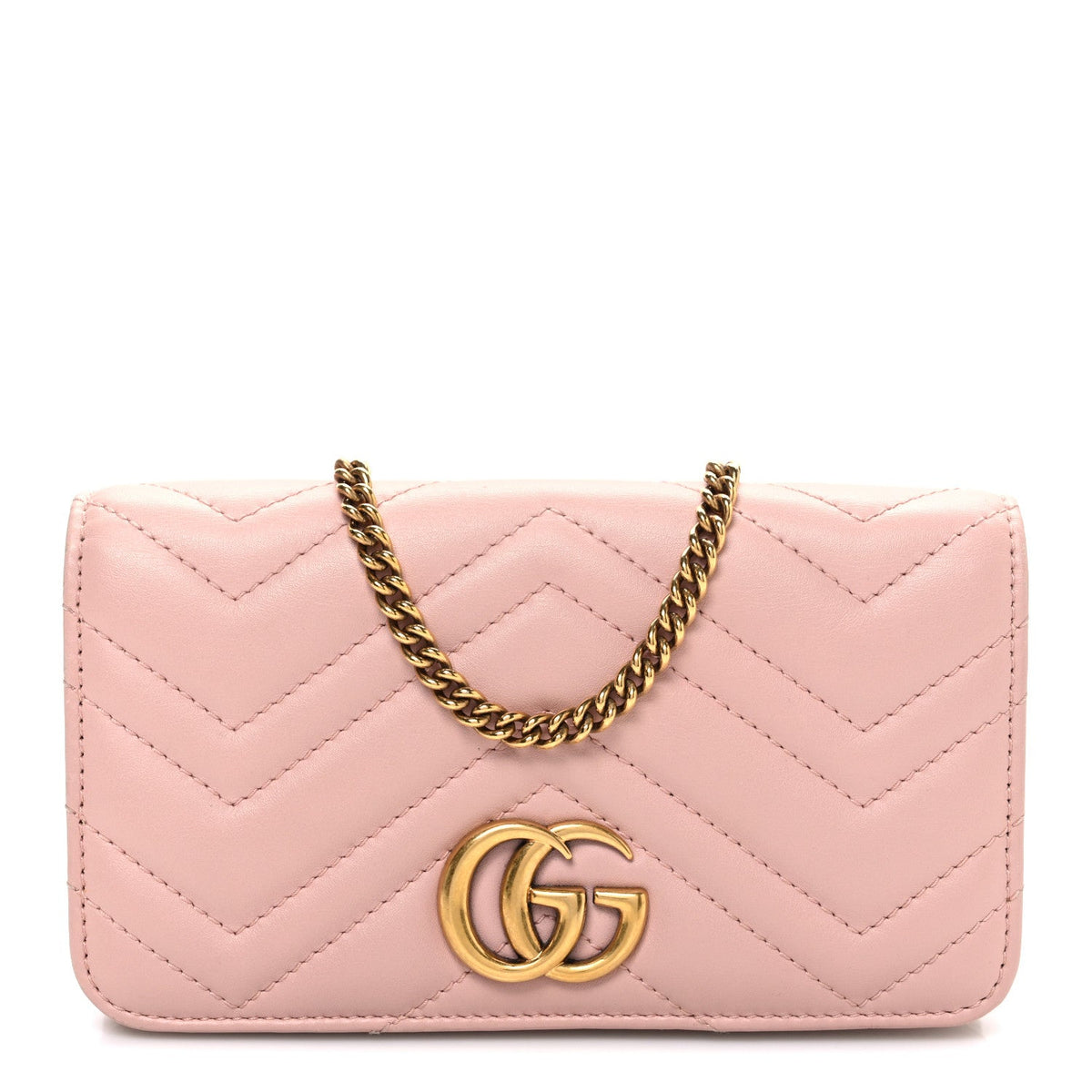 Calfskin Matelasse GG Marmont Mini Bag  Perfect Pink
