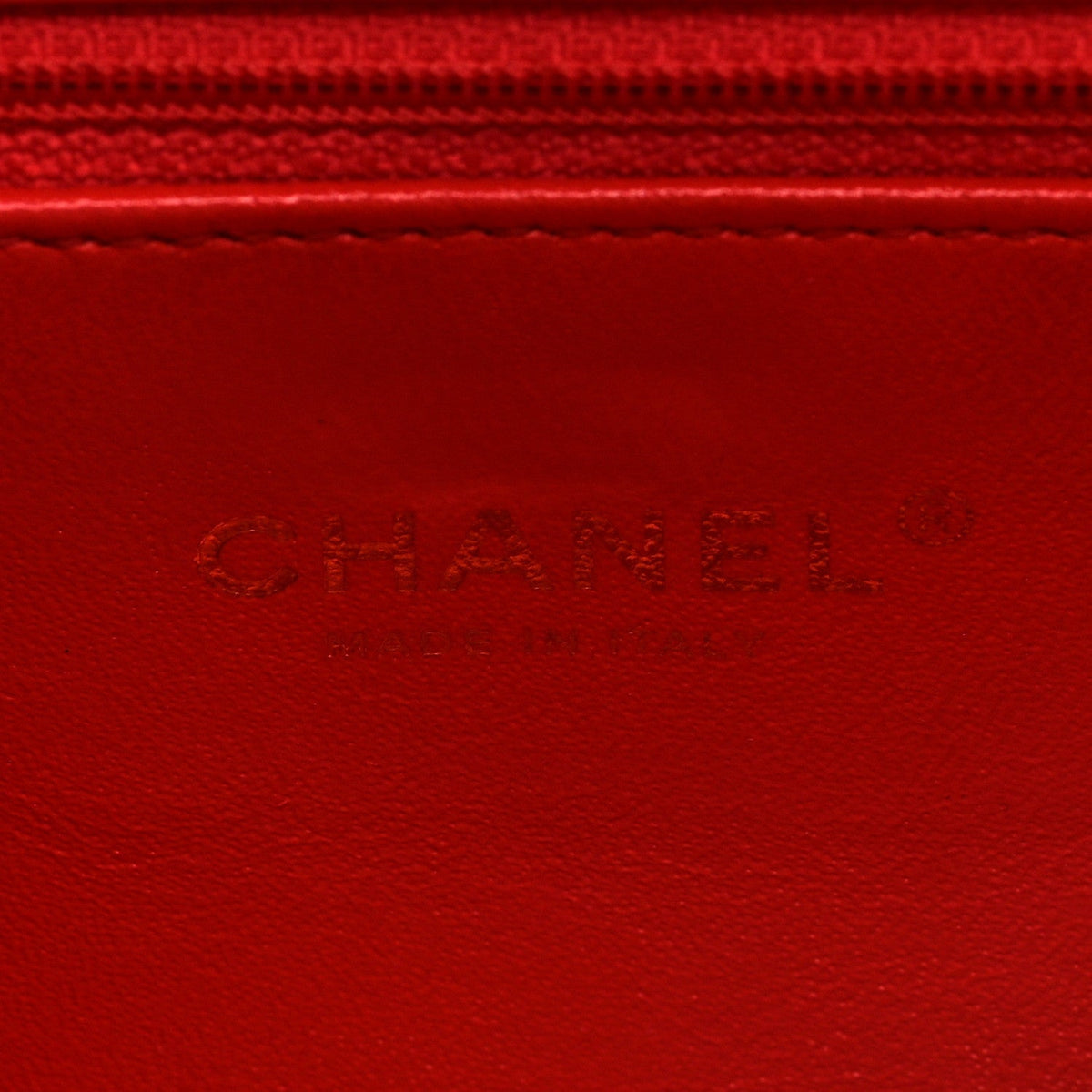 Caviar Quilted Small CC Filigree Flap Coral