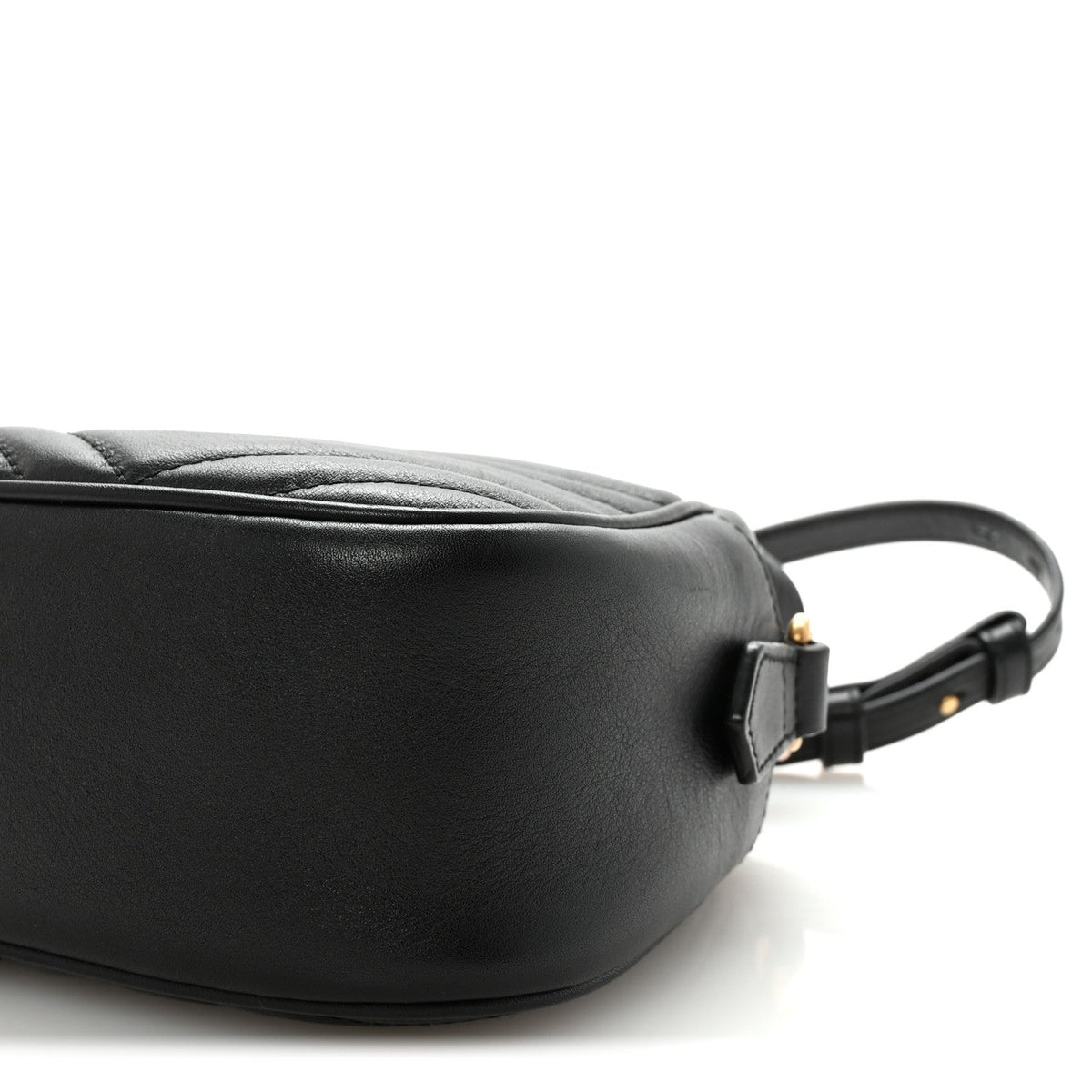 Calfskin Matelasse Small GG Marmont Chain Shoulder Bag Black