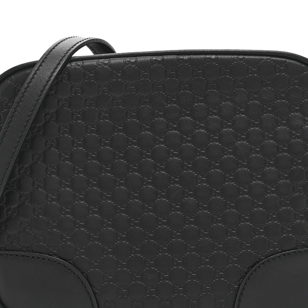 Microguccissima Mini Bree Messenger Bag Black