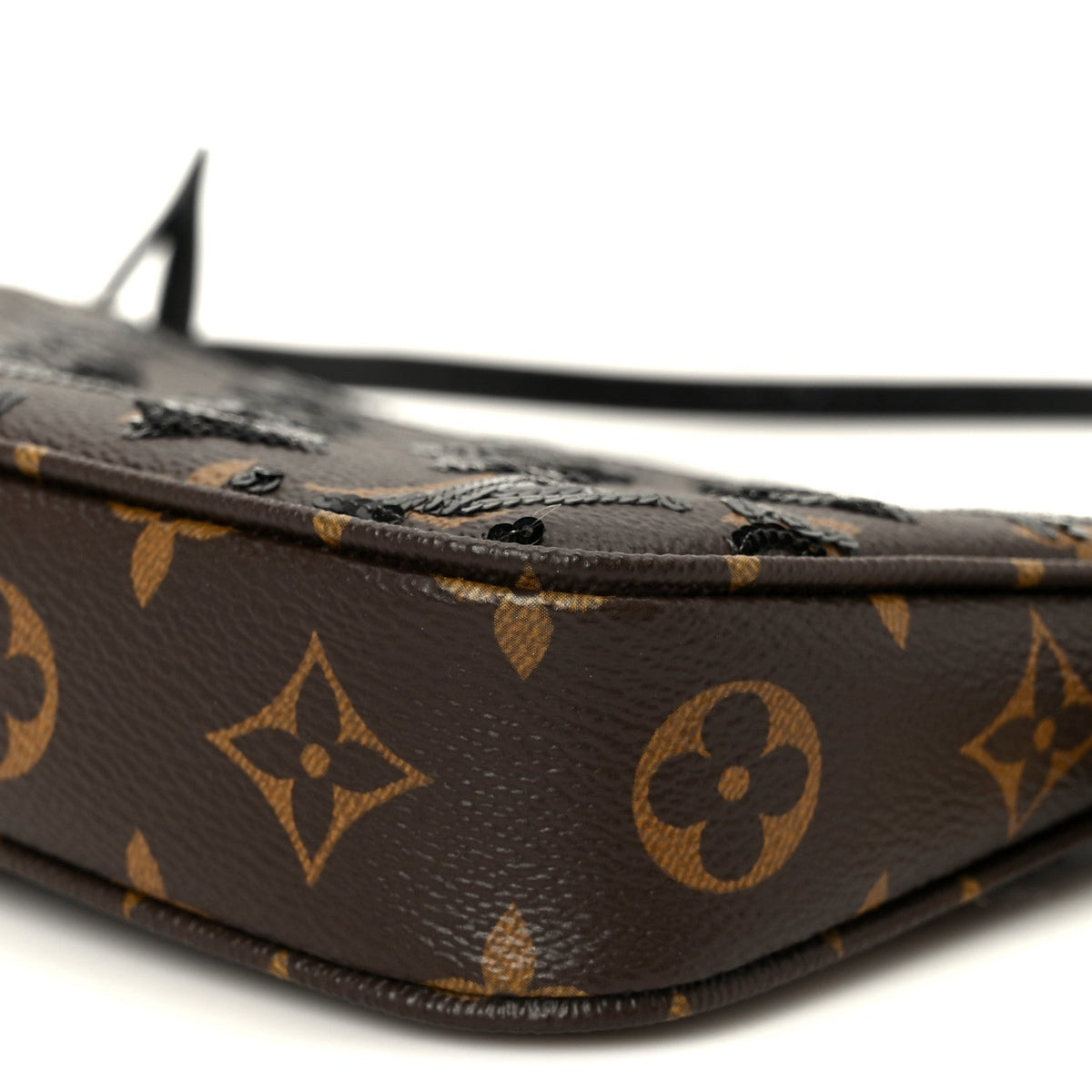 Monogram Sequins Pochette Accessories Black