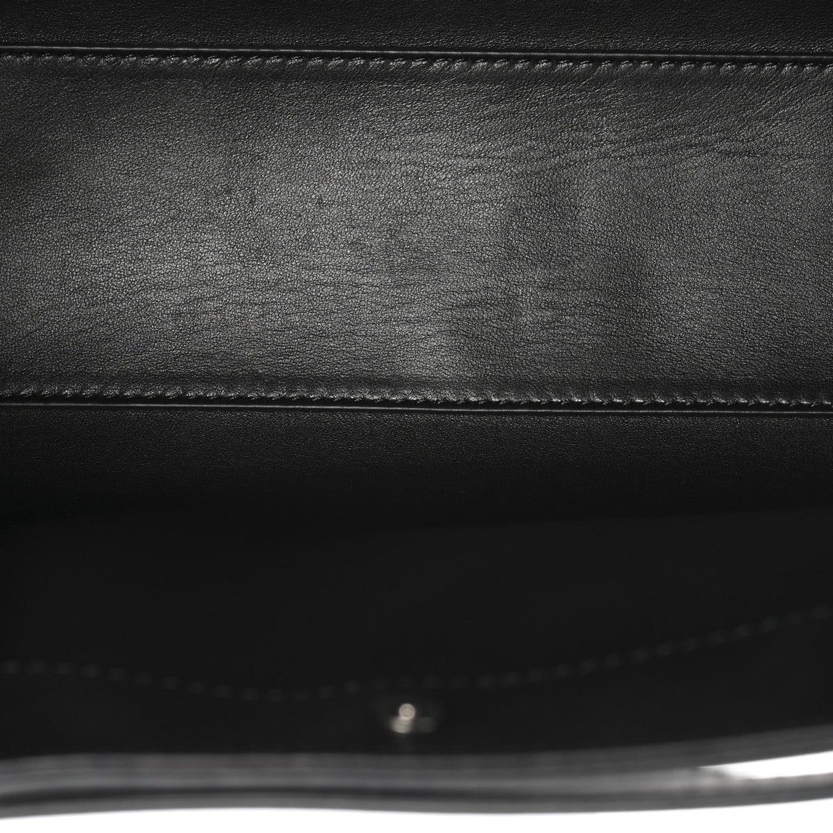 Polished Saddle Calfskin Small Alexia Bag Black