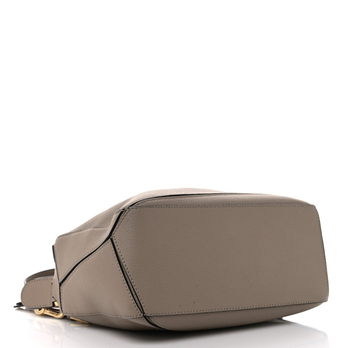 Grained Calfskin Small Puzzle Bag Sand