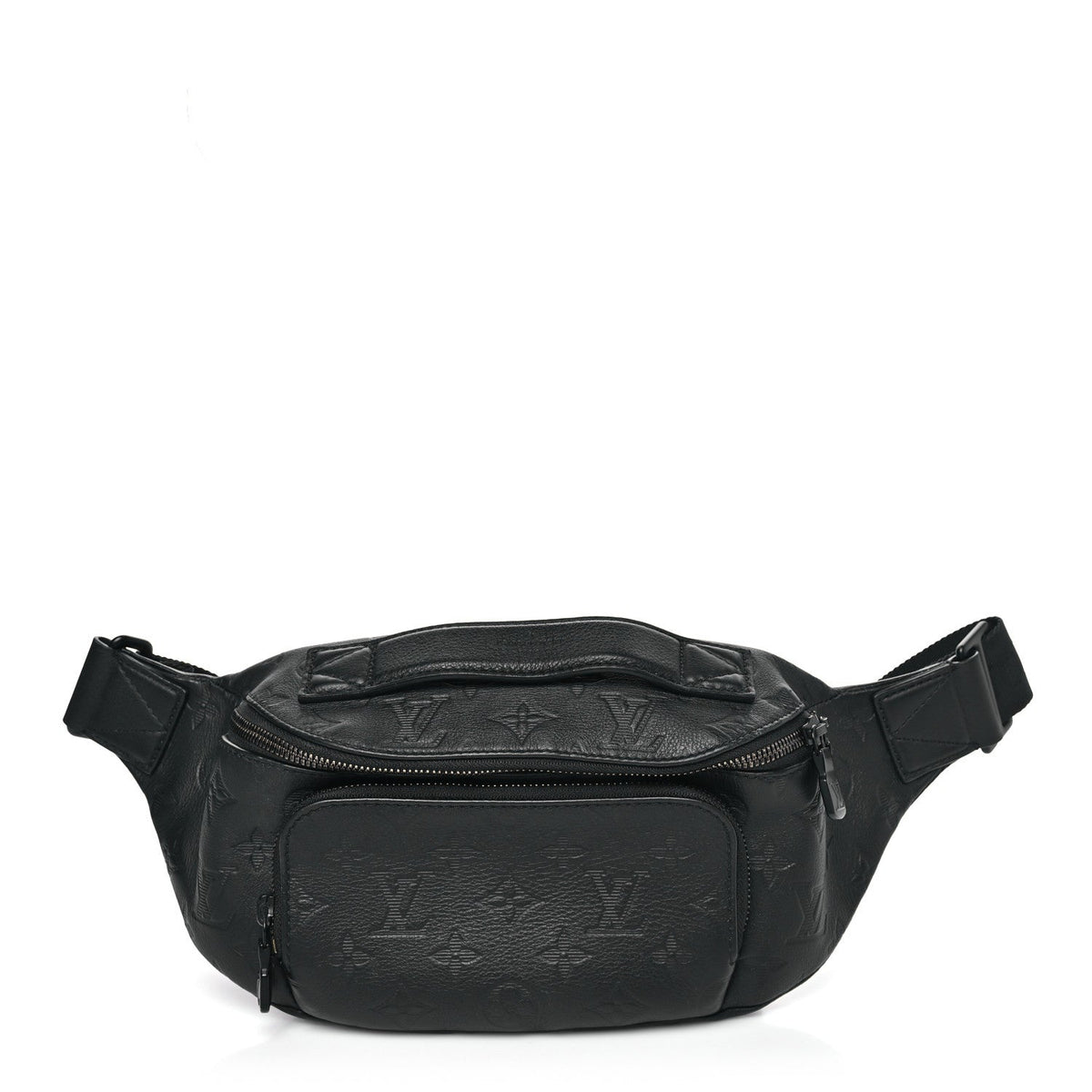 Calfskin Monogram Shadow Rush BumBag Black