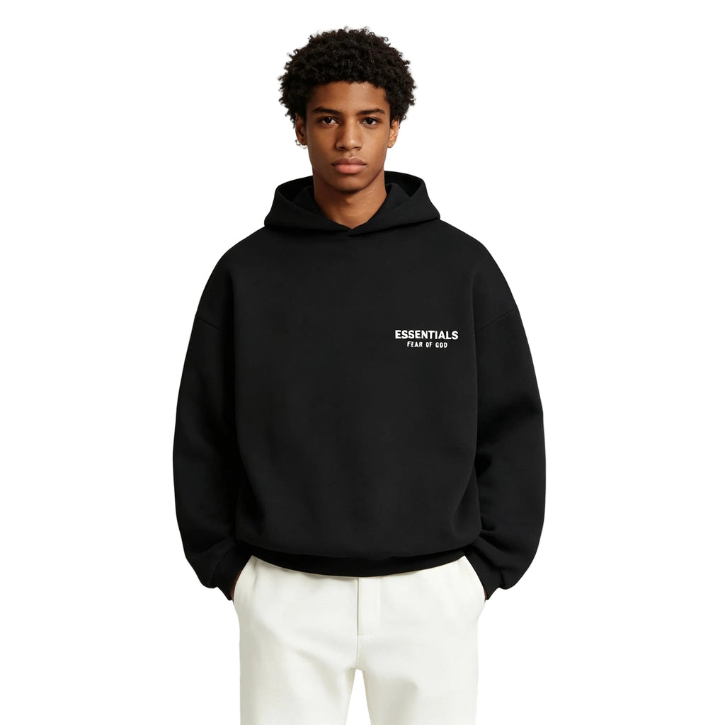 Fear of God Essentials Fleece Hoodie Black