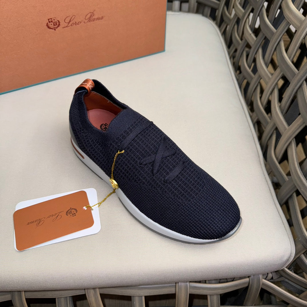 Loro Piana Flexy Walk Wool Knit Sneakers