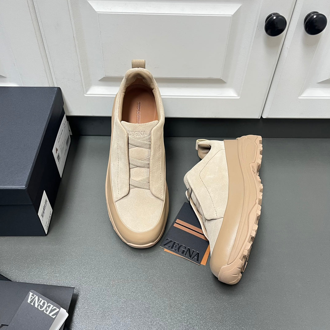 Zegna Triple Stitch™ Monte Suede Loafers – 2024 Collection