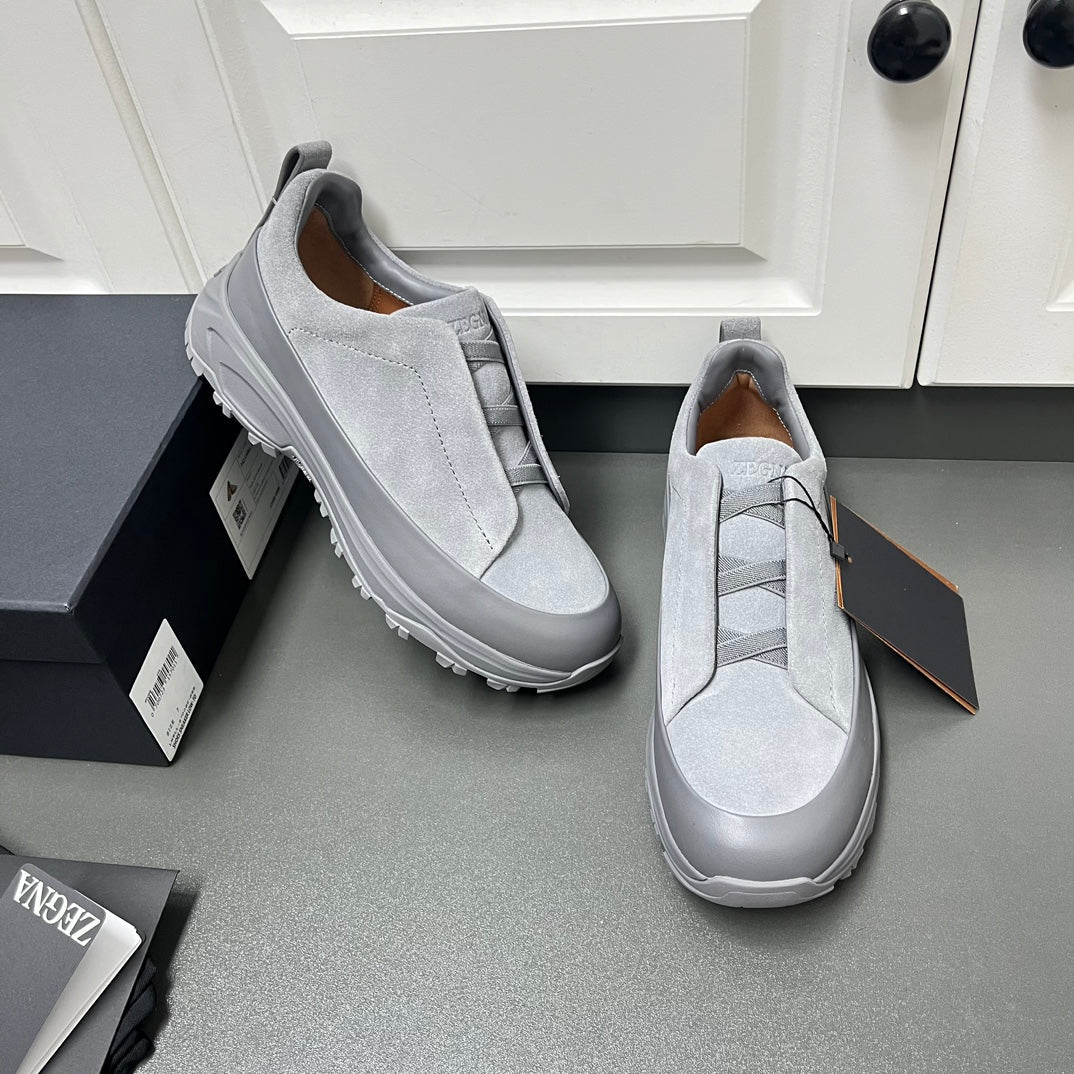 Zegna Triple Stitch™ Monte Suede Loafers – 2024 Collection
