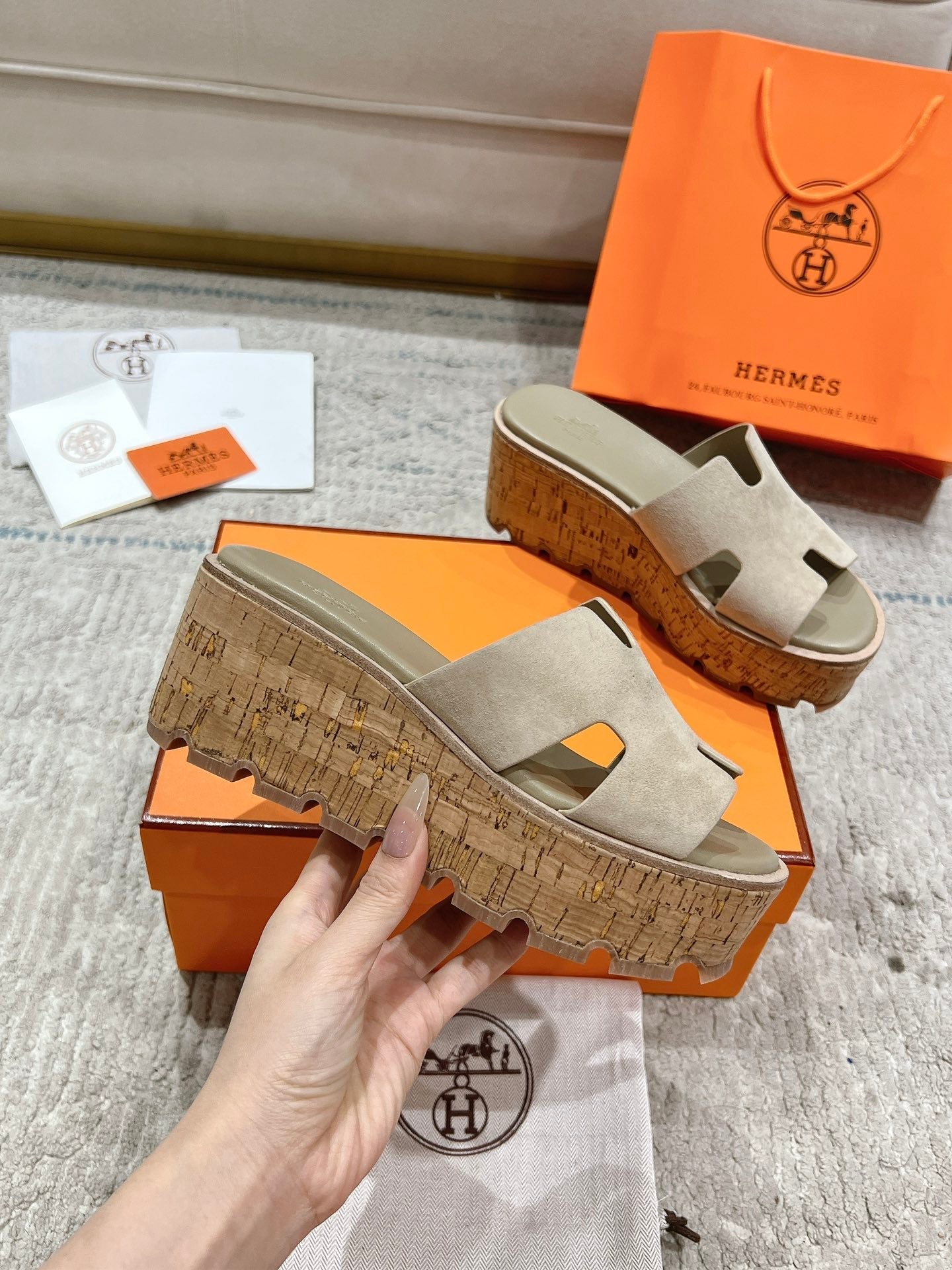 Hermès Wedge Sandals – 2024 Spring/Summer Collection