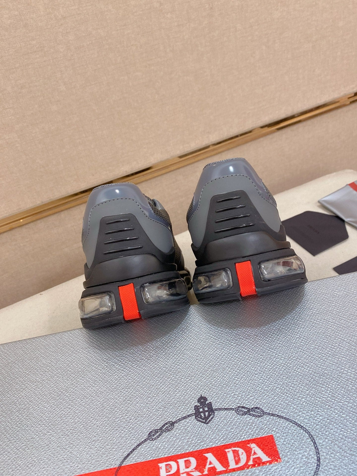 Prada Men's Leather Mesh Sneakers – New Collection