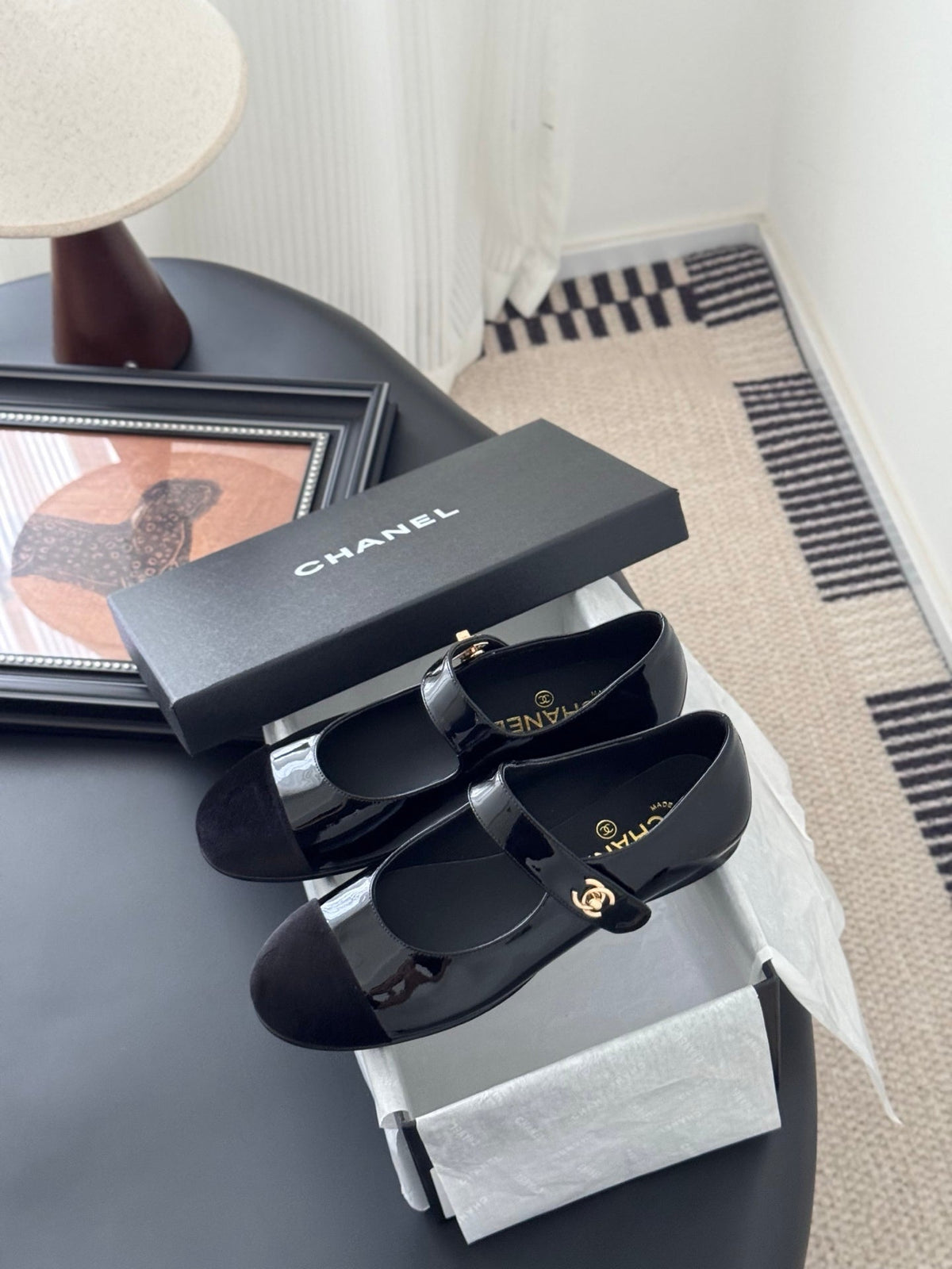 Chanel 25s Runway Mary Jane Flats
