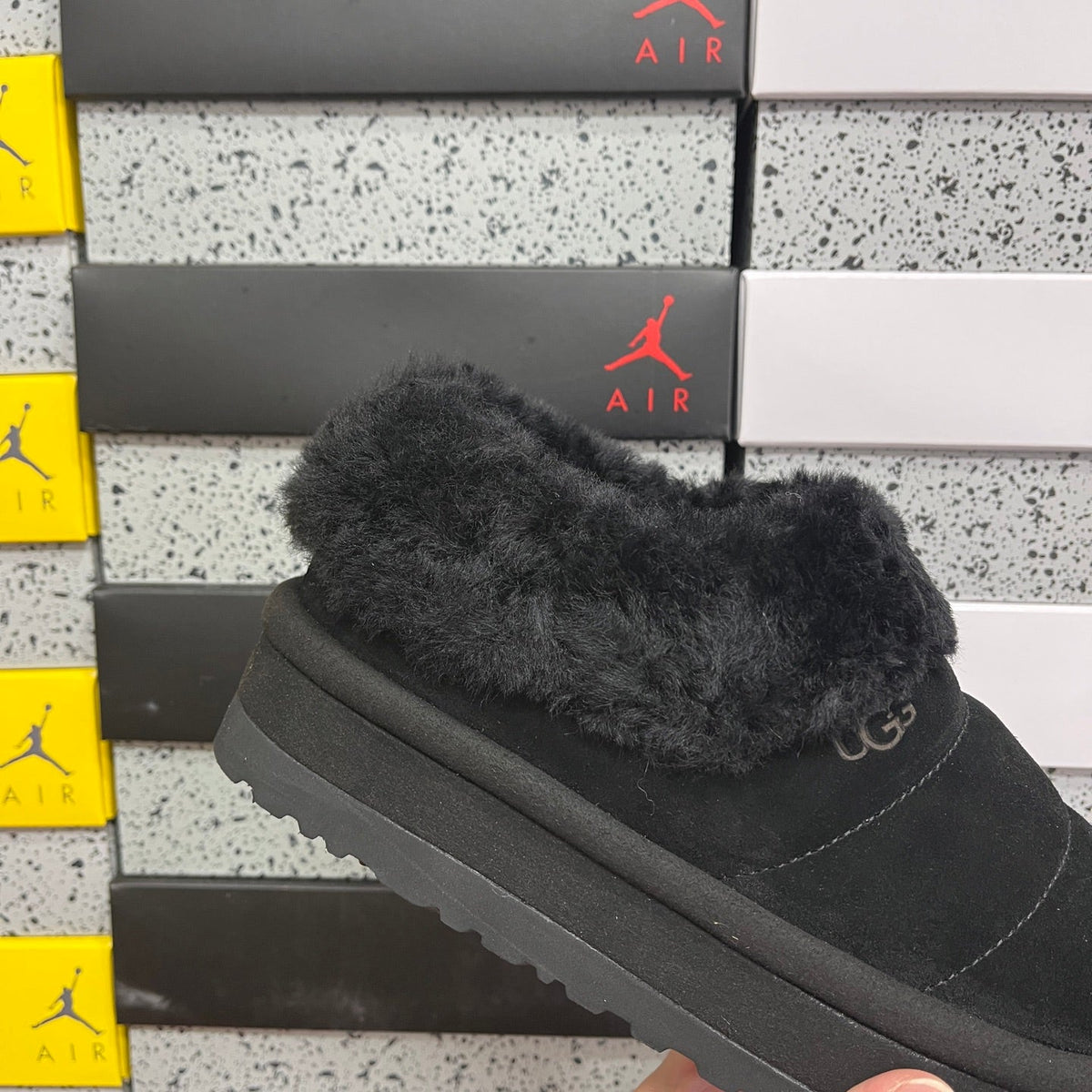 UGG Thick-Soled Low-Cut Fur Snow Boots