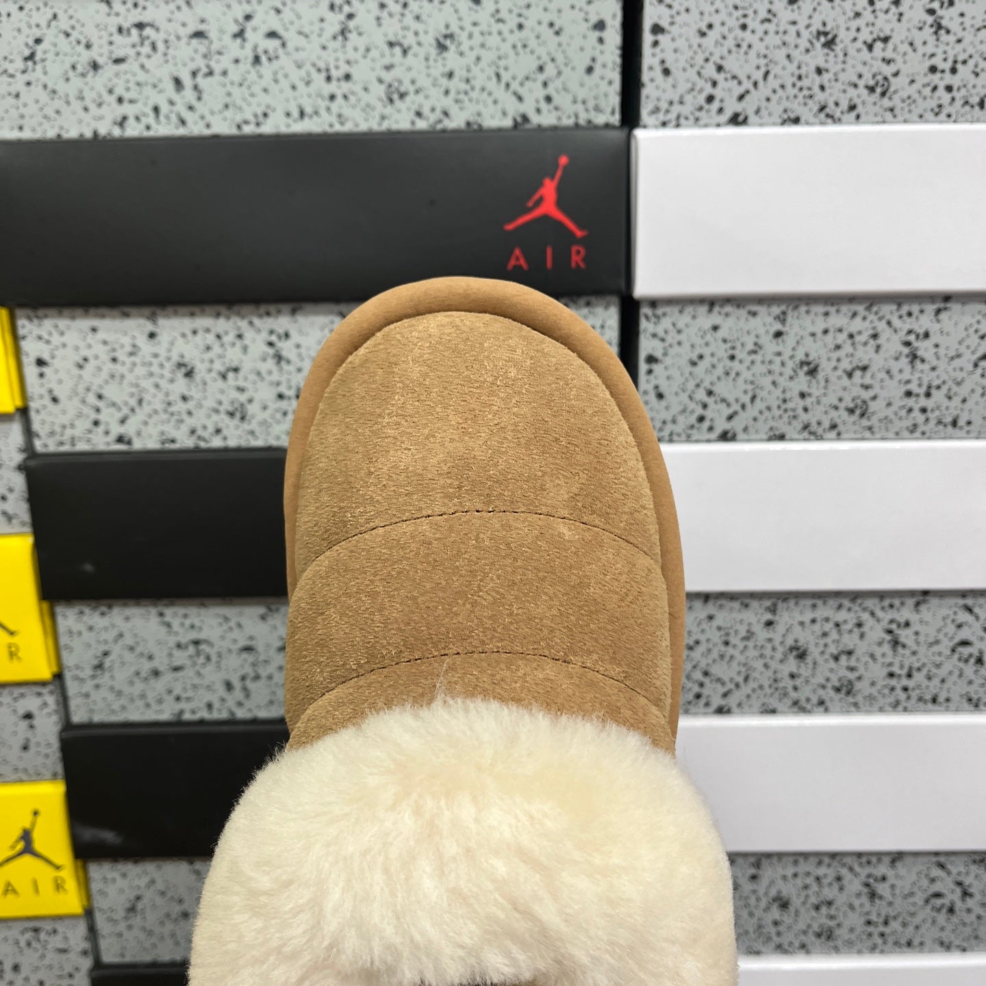 UGG Thick-Soled Low-Cut Fur Snow Boots