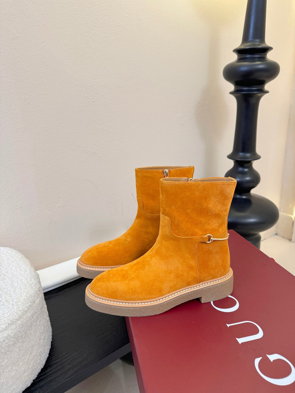 Gucci Runway Suede Boots