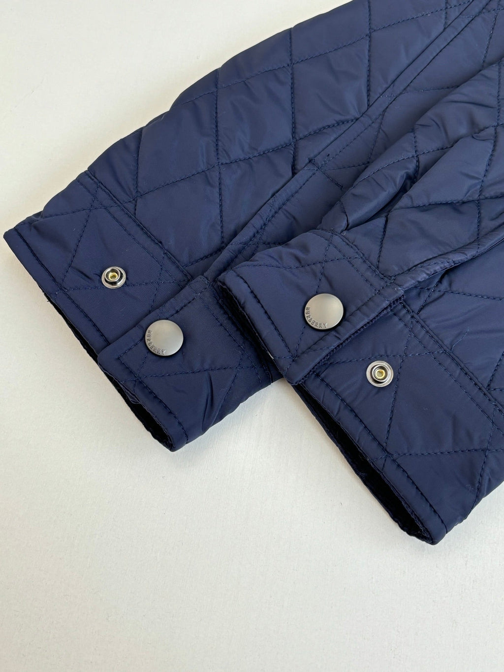 Burberry Diamond Quilted Stand Collar Nylon Jacket
