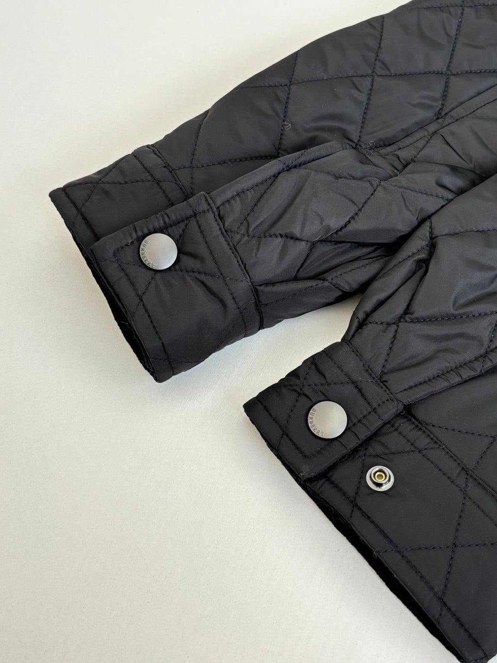 Burberry Diamond Quilted Stand Collar Nylon Jacket