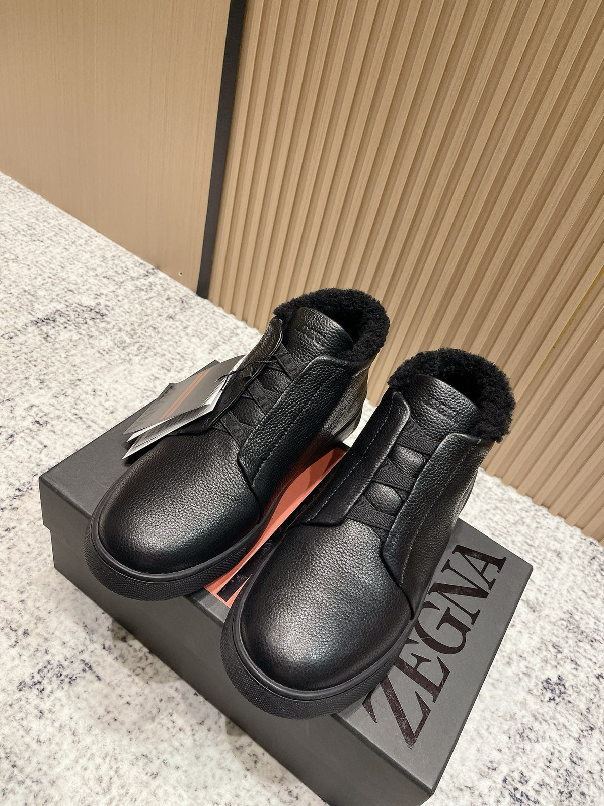 Zegna Triple Stitch High-Top Casual Shoes – 2025SS