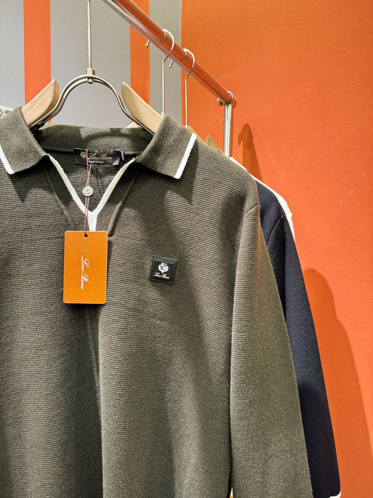 Loro Piana 2025 Knit Sweater with Chest Logo – Autumn/Winter Collection