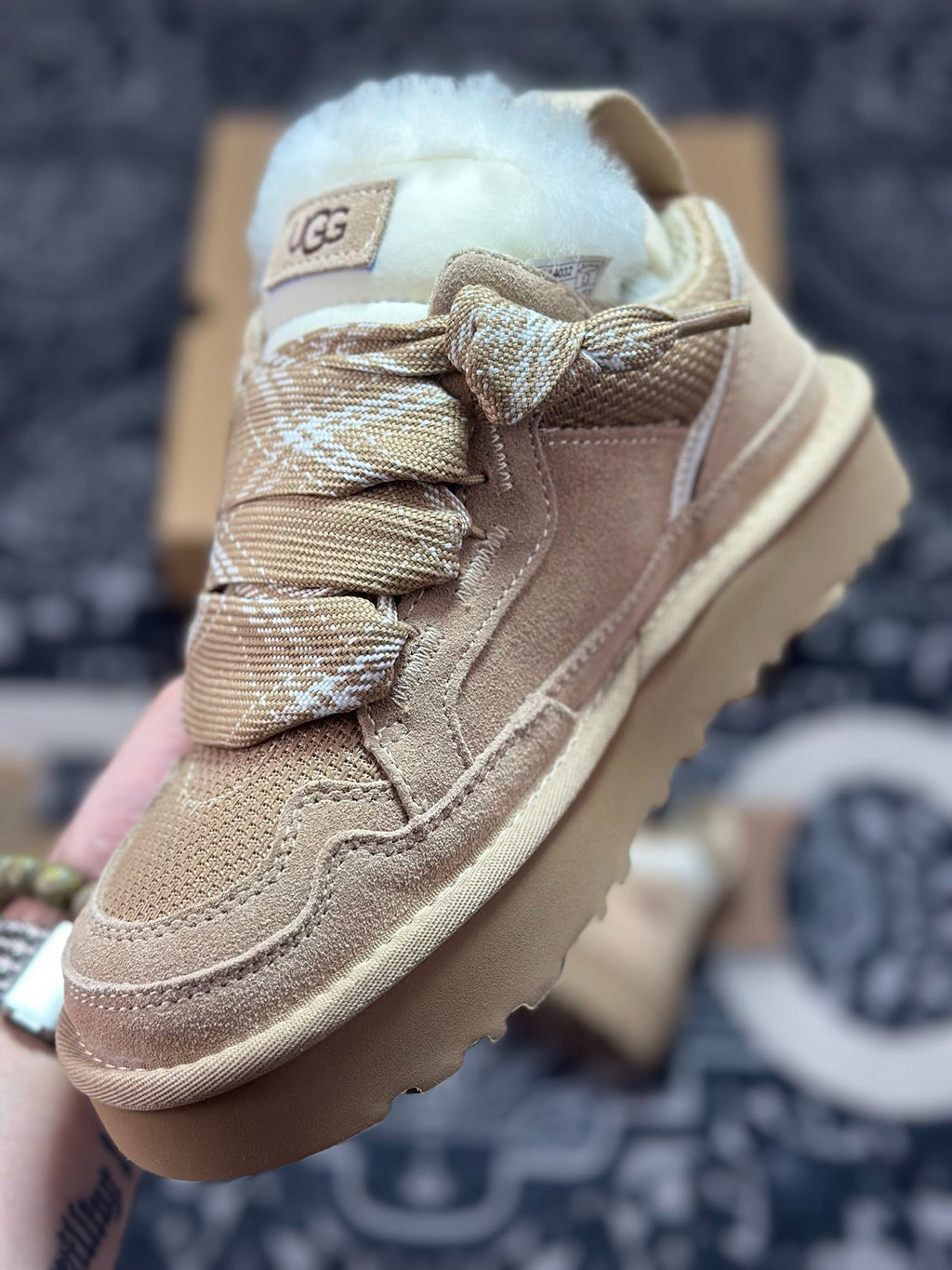 UGG Lowmel Sheepskin Snow Boots