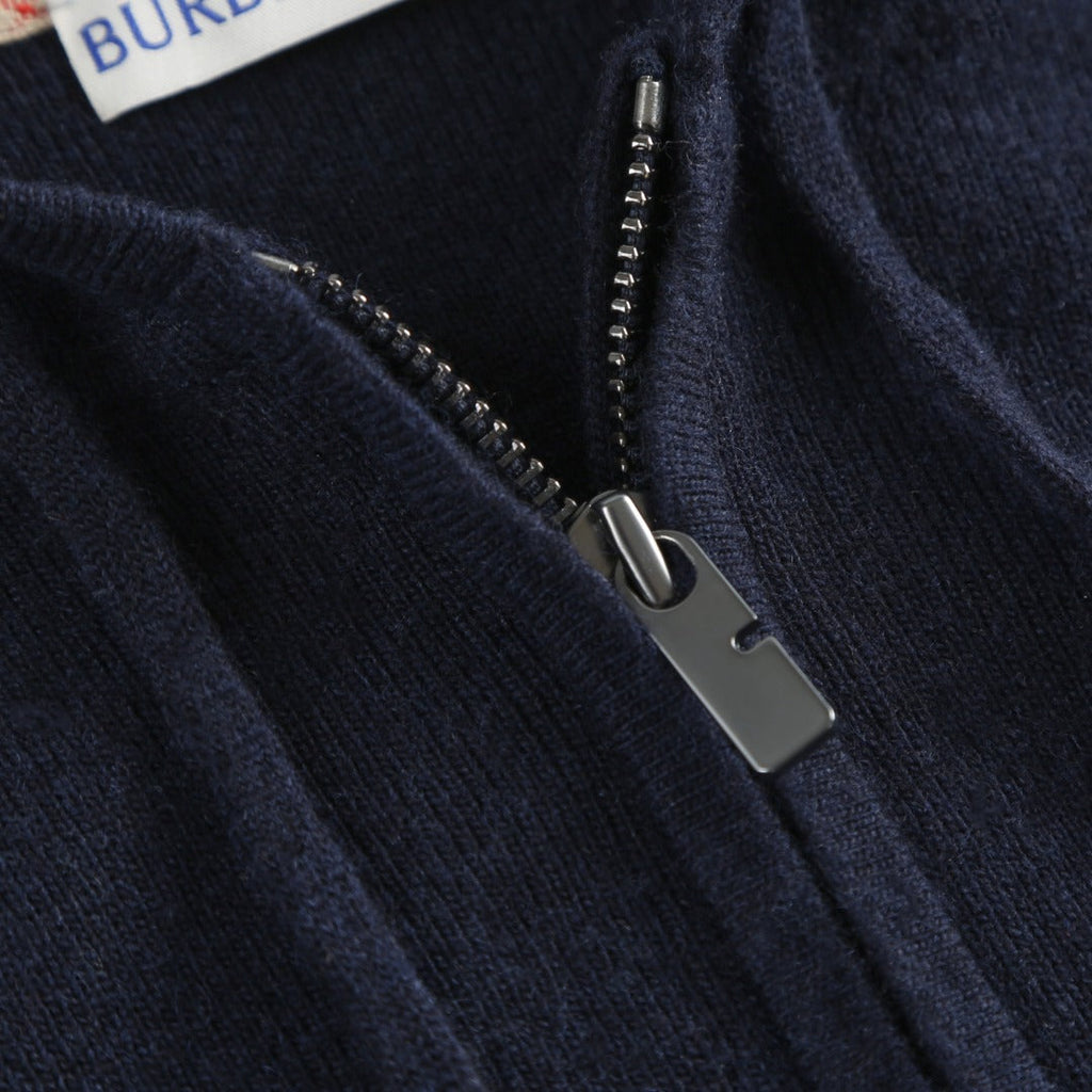 Burberry Embroidered Zip Cardigan