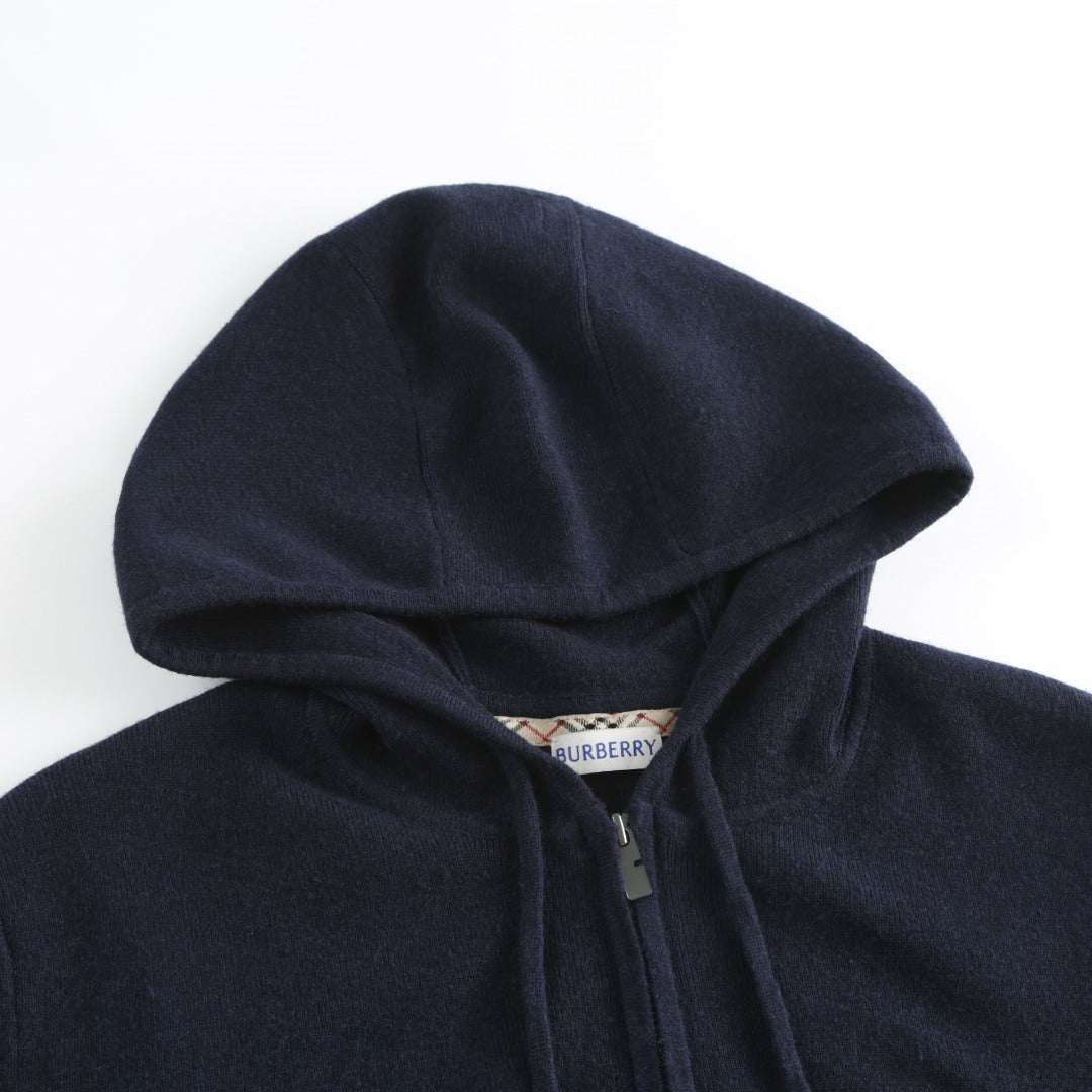 Burberry Embroidered Zip Cardigan
